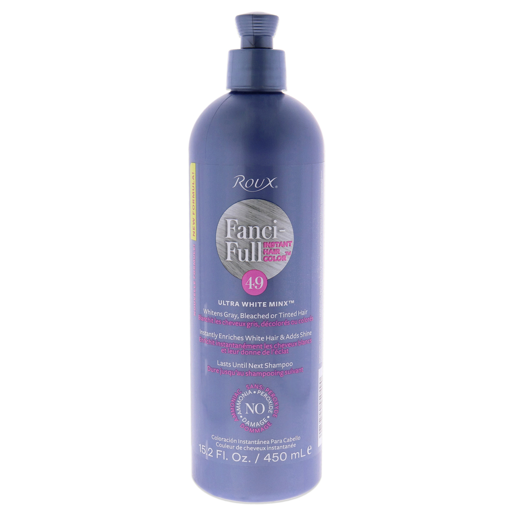 Fanci-Full Rinse Instant Hair Color - 49 Ultra White Minx by Roux Unisex 15.2 oz
